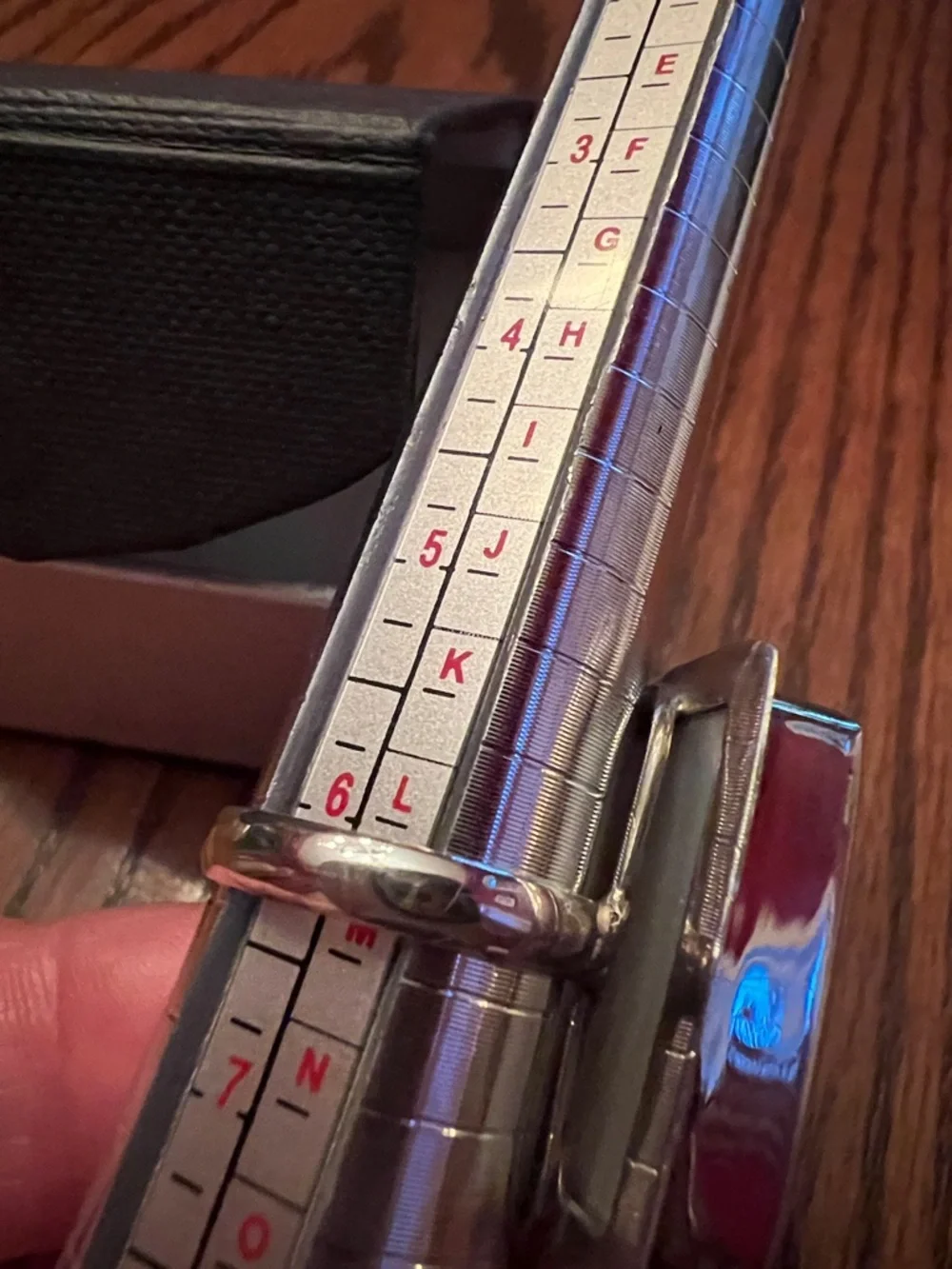 Silver Ring with Large Beautiful White Rectangular Stone - Picture 8 of 11